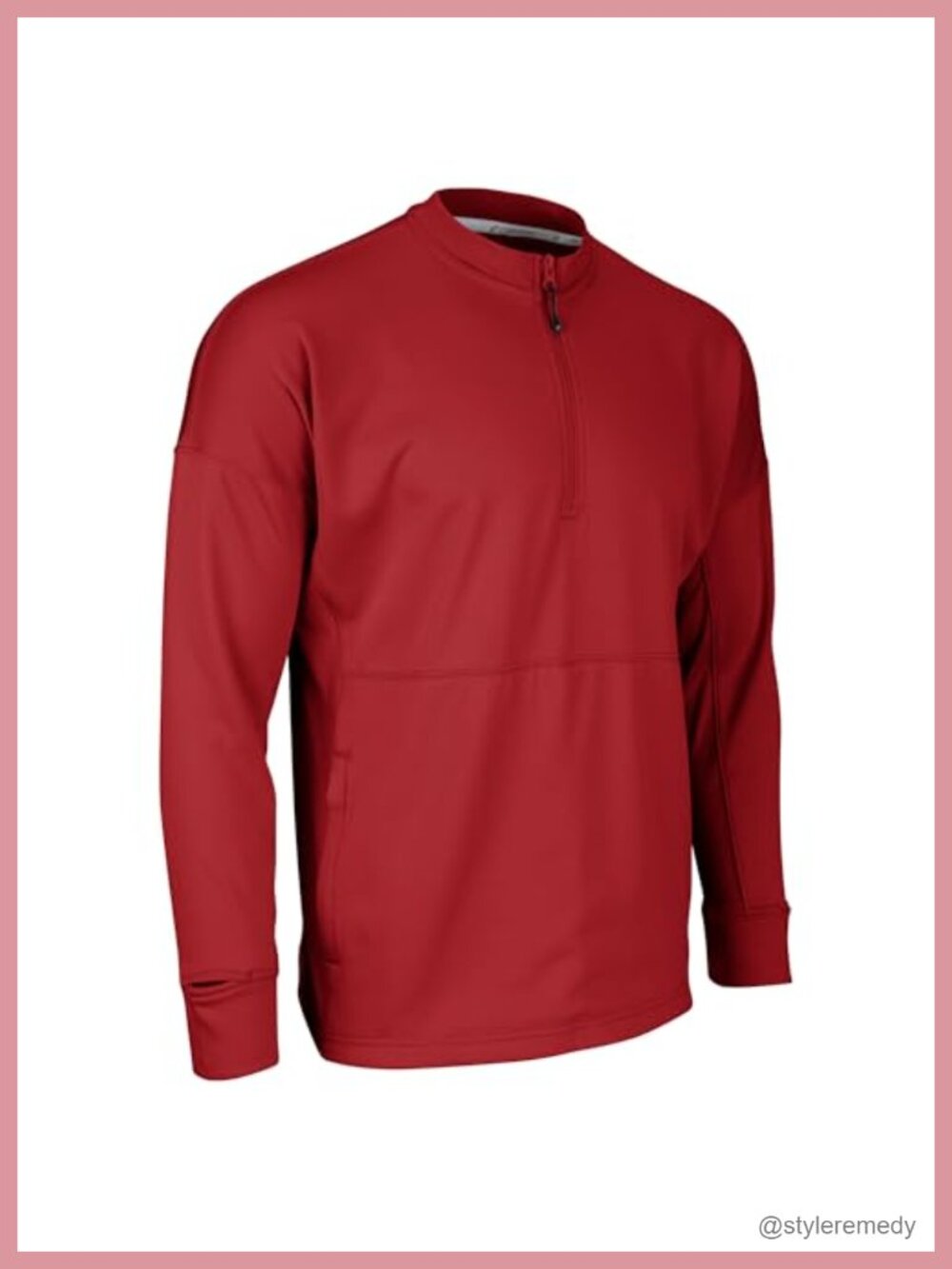 Men's Lineup Fleece 1/4 Zip Crew Pullover Sweatshirt